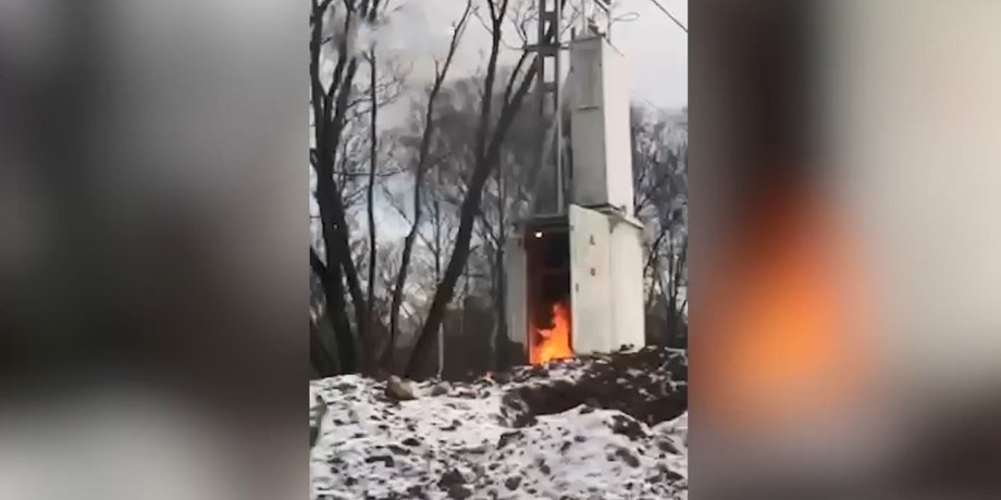 Пожар на железной дороге, Москва железная дорога, ГУР Москва, ГУР пожар Москва, ГУР релейные шкафы, ГУР поджог Москва