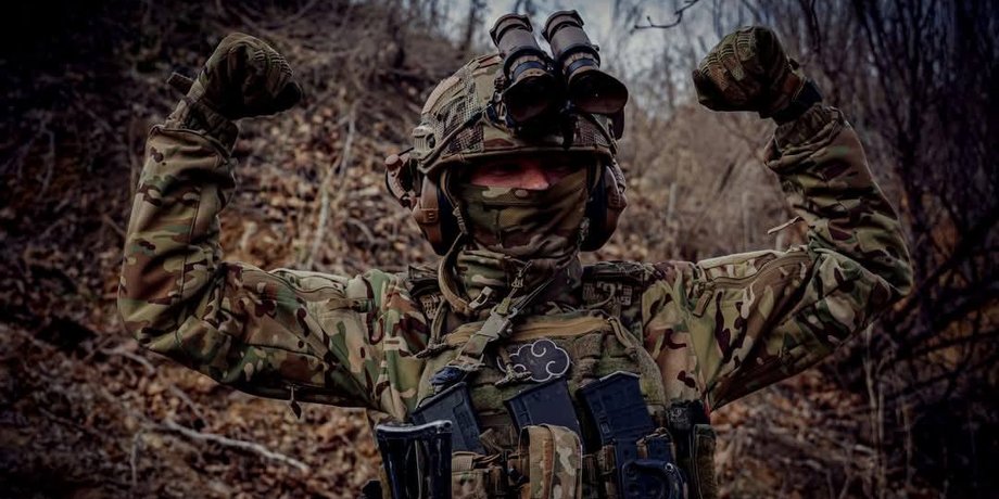 Військовослужбовець ЗСУ на позиції