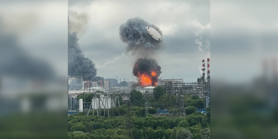 Взрыв на НПЗ в Москве Взрыв на НПЗ в Москве 18 июня