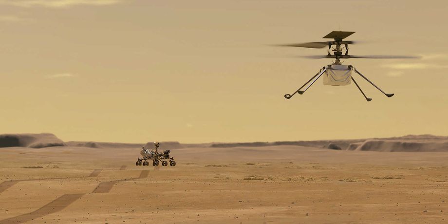 NASA, Марс, операция на Марсе, вертолет Ingenuity, запуск вертолета Ingenuity на Марсе