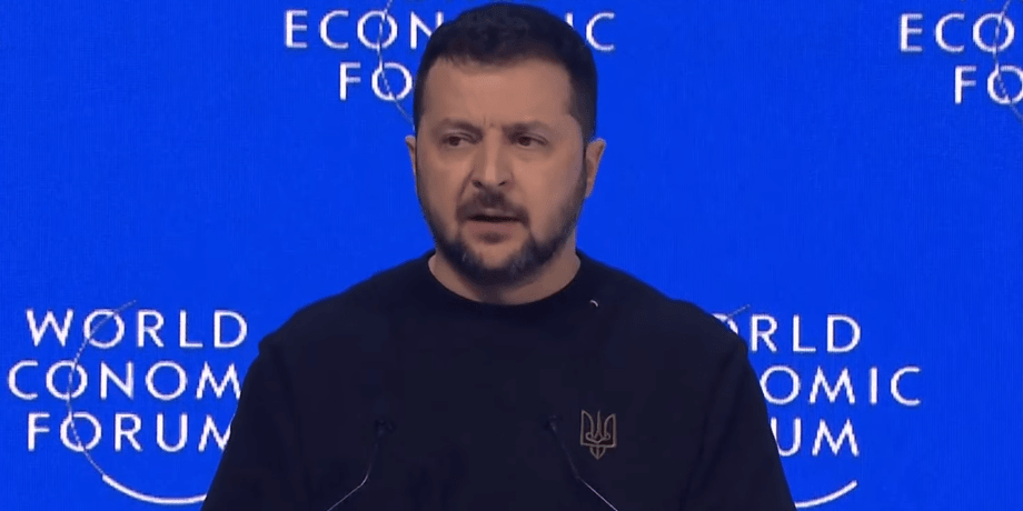 Президент Украины, Владимир Зеленский, война, Давос, фото