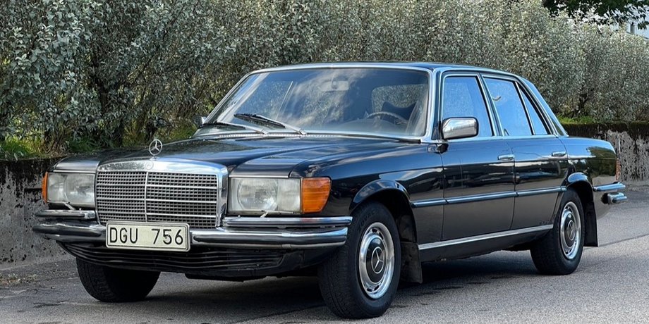 Mercedes S-Class W116,  Mercedes S-Class, Mercedes 280 S, авто короля Швеции, король Швеции, Карл XVI Густав