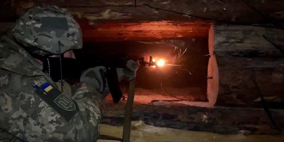 Український військовий, ЗСУ, Сили оборони, війна РФ проти України, зброя, стрілянина