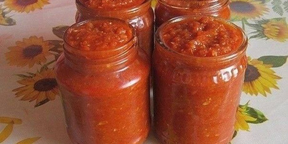 аджика из кабачков, кабачки, консервация
