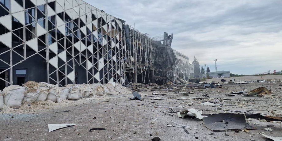 Аэропорт в Запорожье, аэропорт, Запорожье, ракетный удар, война с Россией, аэропорт, запорожье