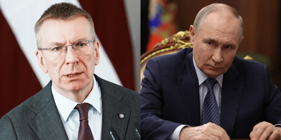 Эдгарс Ринкевичс и Владимир Путин