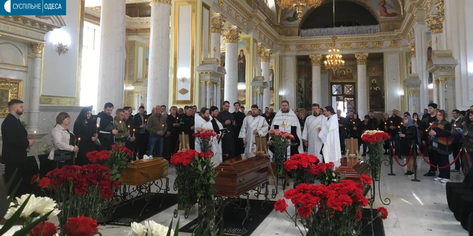 церемония прощания, похороны, семья глодан, Валерия глодан, Одесса похороны