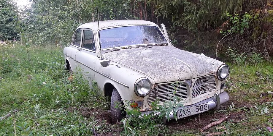 Volvo Amazon, Volvo Amazon 1970, старый Volvo, заброшенные авто