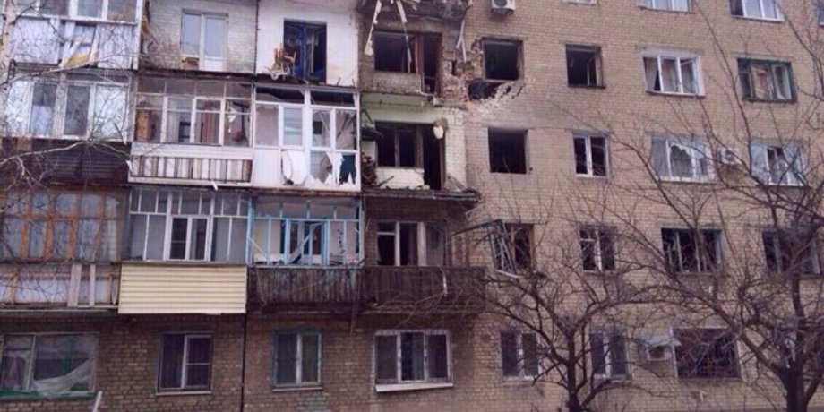 Последствия обстрела Дебальцево 19 января / Фото: Facebook Вячеслава Аброськина