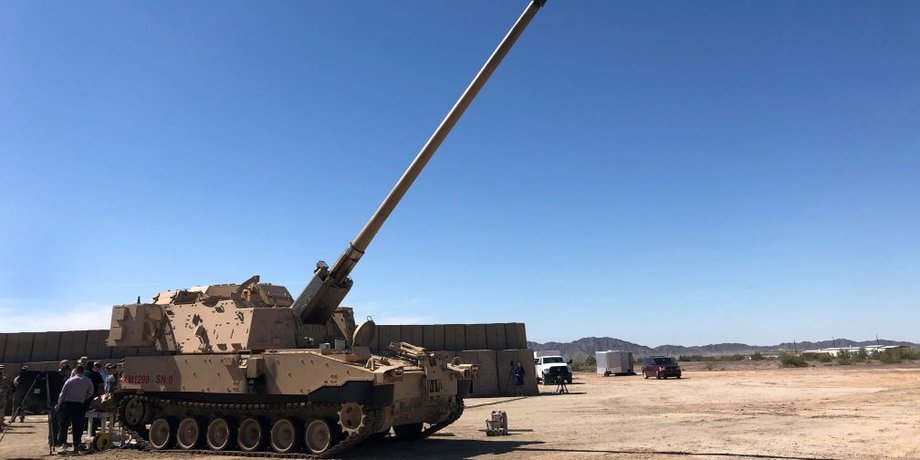 САУ M109 с удлиненным стволом
