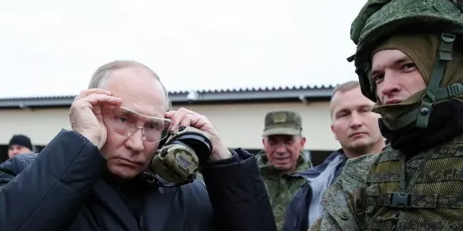 Путін на полігоні з мобілізованими