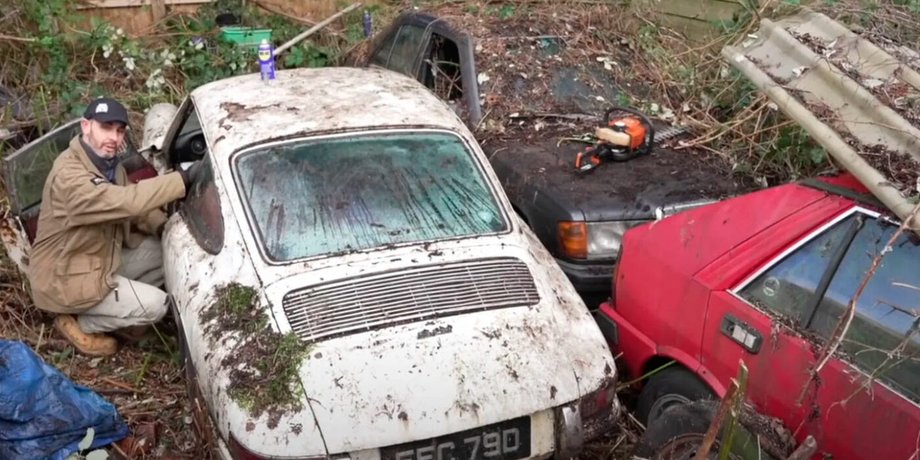 Заброшенные автомобили, ретро-авто, коллекция авто, Porsche 912, Fiat 124 Spider, Lancia Delta