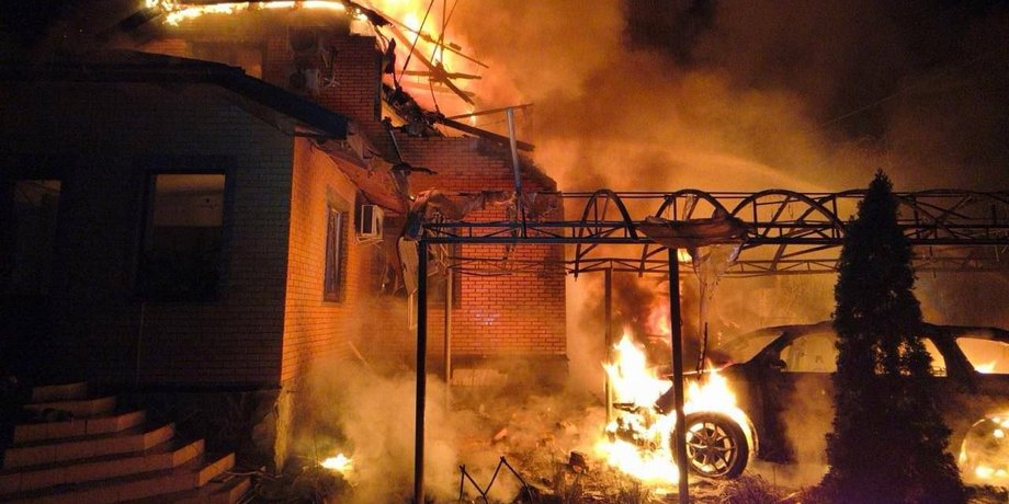 київська область, атака на бровари, пожежа в броварах