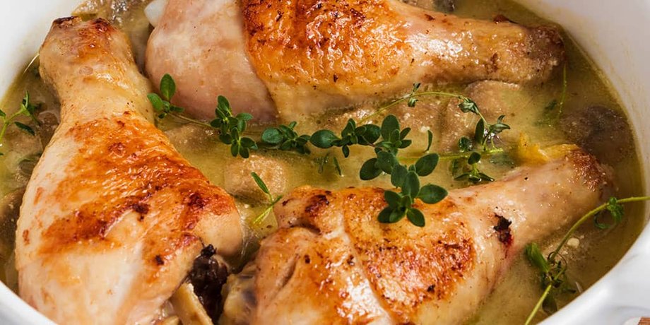 блюда из курицы, курица в сметане, сметанный соус, рецепт для семейого обеда, семейный ужин, основное блюдо