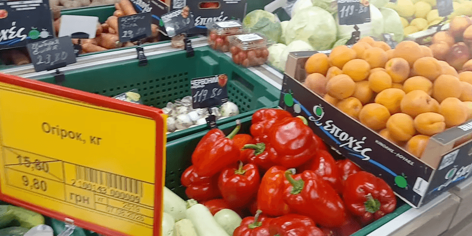 женщина купила продуктов на неделю за 500 грн