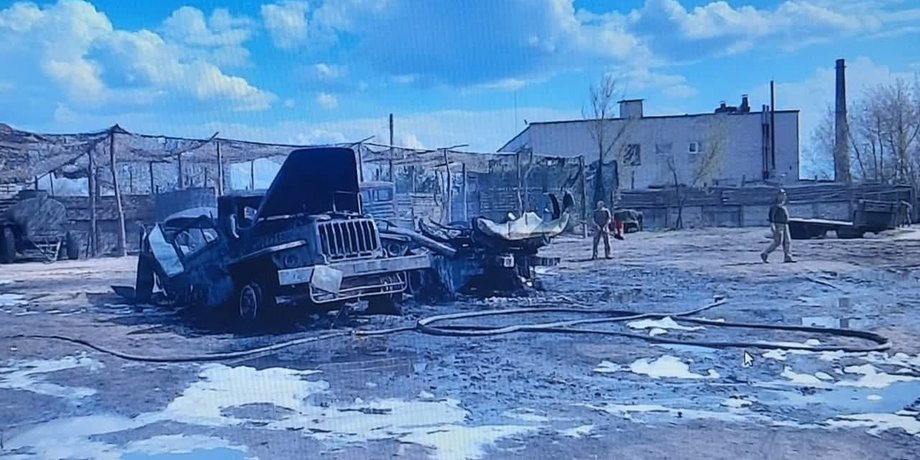 пожар на луганщине, пожар в военной части