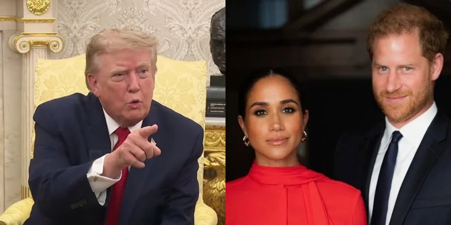 Трамп розкритикував принца Гаррі і Меган Маркл колаж Дональд Трамп разом з Меган Маркл та принцом Гаррі