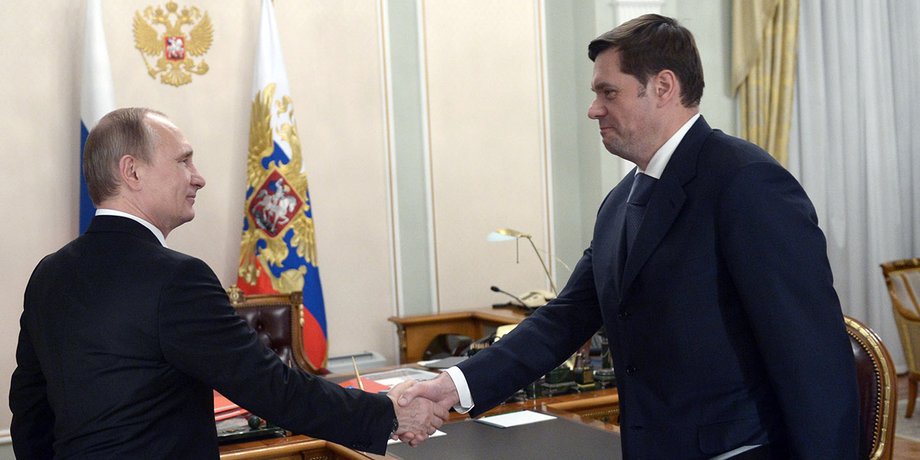 Олексій Мордашов та Володимир Путін