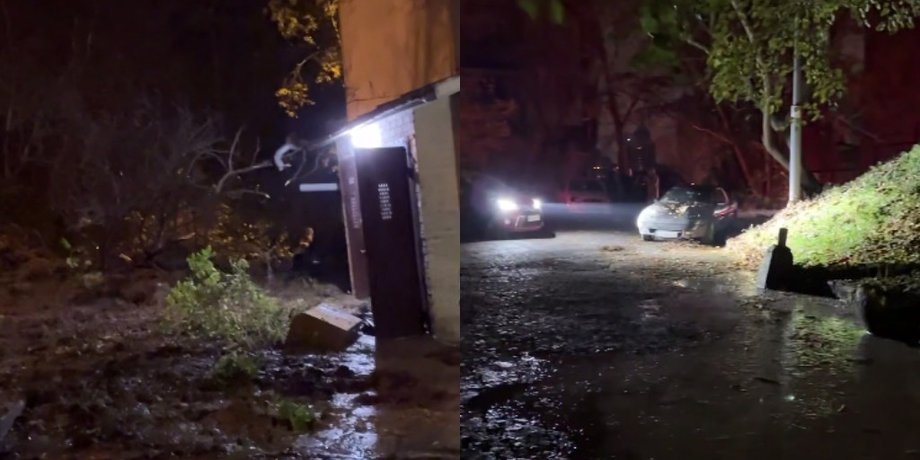 прорыв трубопровод авария Киев