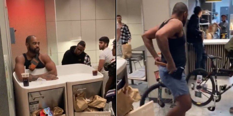 скандал в макдональдсе, драка в макдональдсе, макдональдс, Макдональдс в нью йорке,