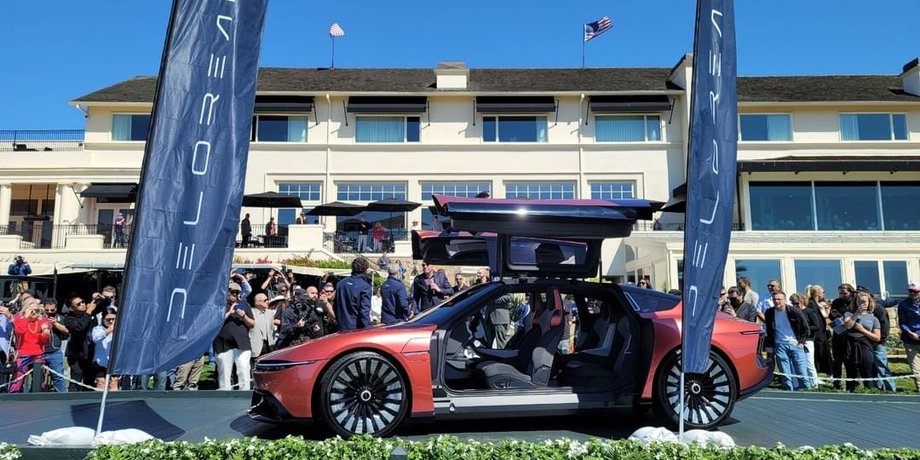 Электромобиль Делореан, новый Делореан, DeLorean Alpha5, новый DeLorean, электромобиль DeLorean, DeLorean Alpha5 2024