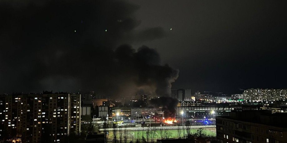 На Оболони в Киеве прогремел сильный взрыв вблизи АЗС