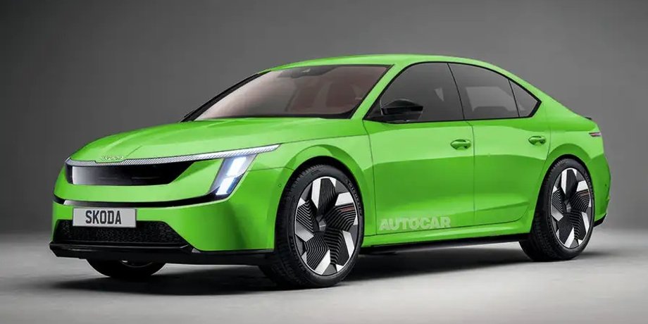Электромобиль Шкода Октавия, Skoda Octavia, новая Skoda Octavia, электромобиль Skoda, электрокар Skoda
