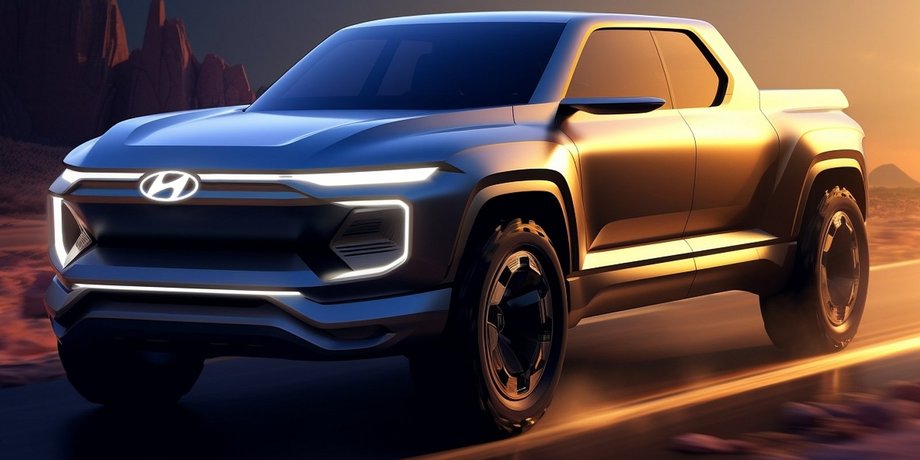 Hyundai, Пикап, Пикапы, Авто, Автомобили, Новинки, Гибридные авто, Гибрид, Фото