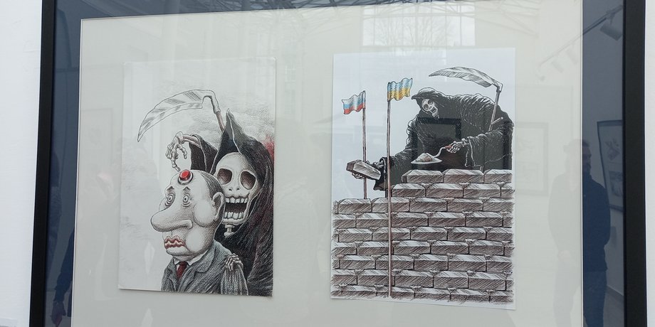 Володимир Казаневський, карикатури Казаневського, політична карикатура, антивоєнні карикатури, карикатури на Путіна