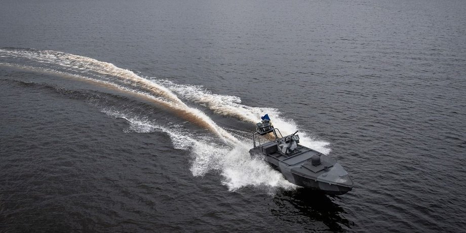 морской дрон Sea Baby СБУ демонстрирует возможности