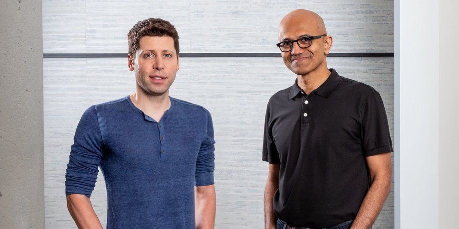 Сэм Альтман, Сатья Наделла, OpenAI, Microsoft