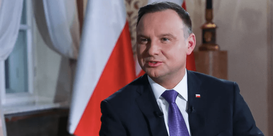 президент Польщі, Анджей Дуда, прапор Польщі