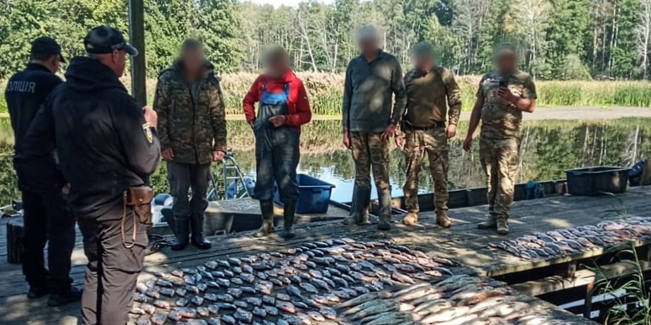 В Киевской области полиция зафиксировала незаконный вылов рыбы в зоне радиационного загрязнения