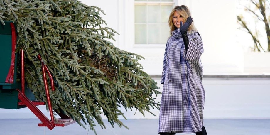 Мелания Трамп, Белый дом, рождественская ель