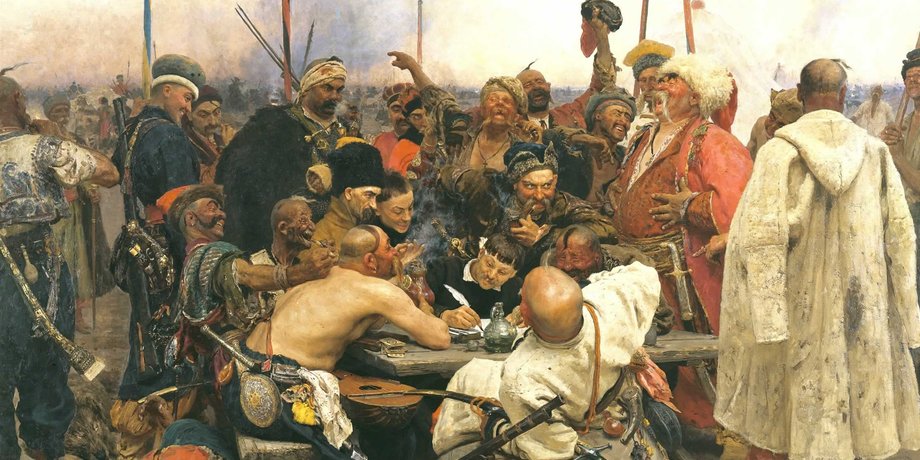 Картина "Запорожцы пишут письмо турецкому султану" (Илья Репин)