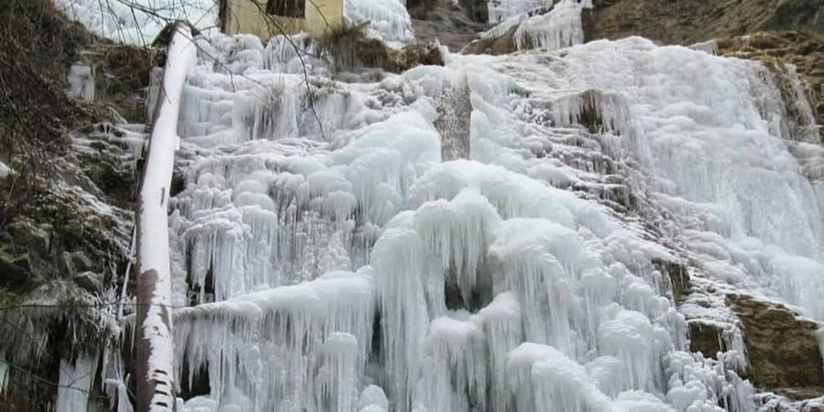 крым, водопад, погода, мороз, ялта
