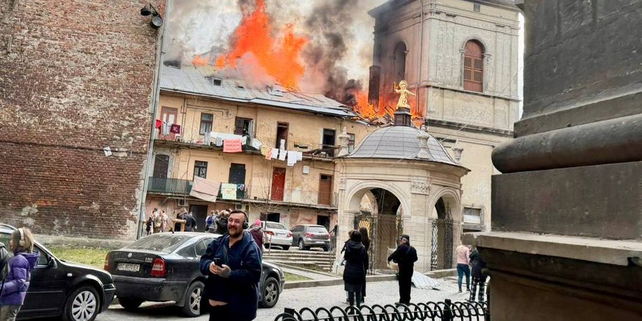 Атака на Львов 24 марта — под атакой главный железнодорожный вокзал