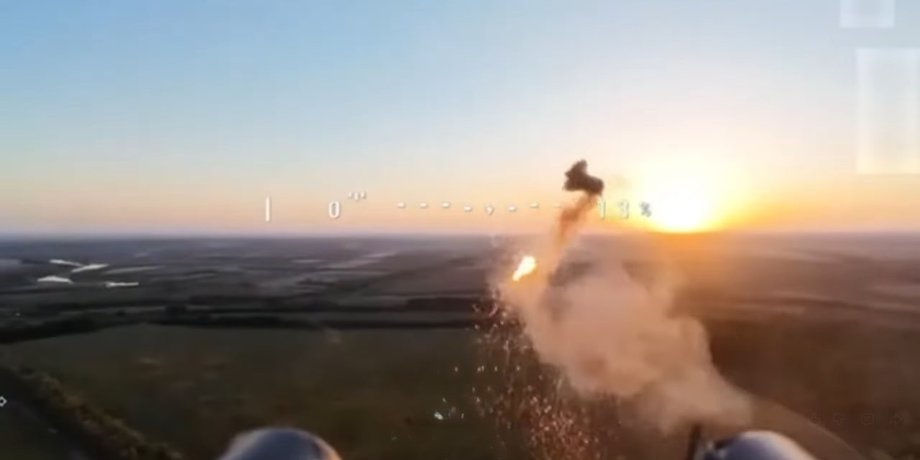 Перехоплення розвідувального дрона РФ