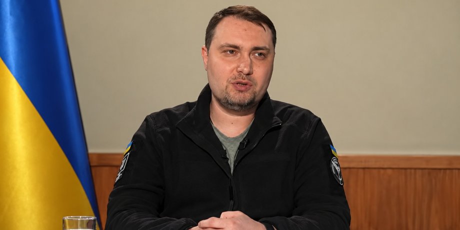 Руководитель Офиса президента Украины Кирилл Буданов отвечает на вопросы во время интервью