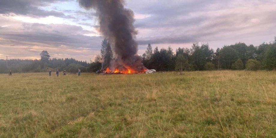 літак Пригожина, помер Пригожин, загинув Пригожин, впав літак Пригожина, катастрофа літак Пригожина