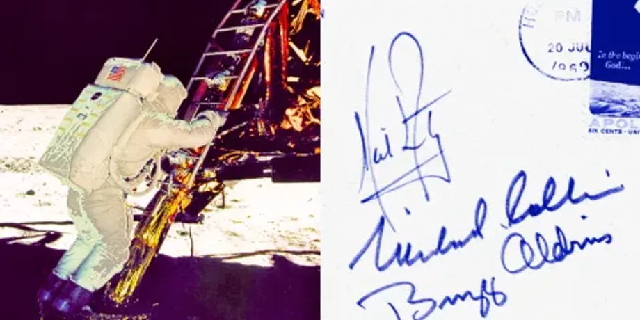 Астронавты Apollo 11, Космическое страхование, Риски лунной миссии, Автографы Нила Армстронга, История освоения космоса, История освоения космоса