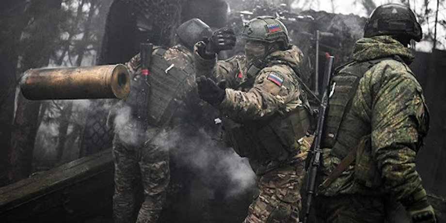 Российские военные на фронте в Украине