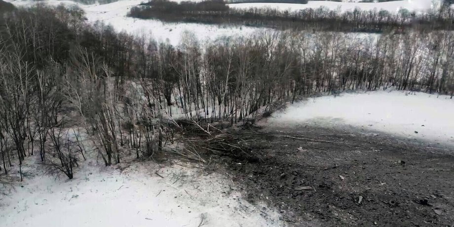 Ил-76, самолет, авиация РФ, место крушения, Белгородская область