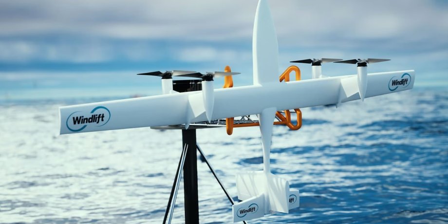 Windlift, вітрогенератор, Повітряний змій
