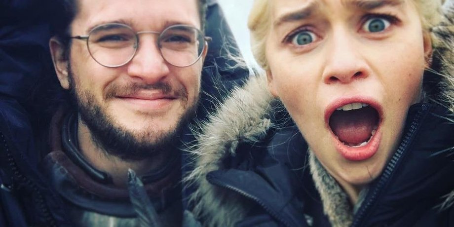 Эмилия Кларк и Кит Харингтон /Фото: Instagram emilia_clarke 