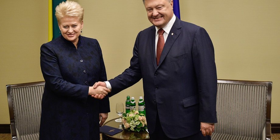 Даля Грибаускайте и Петр Порошенко / Фото: Пресс-служба президента