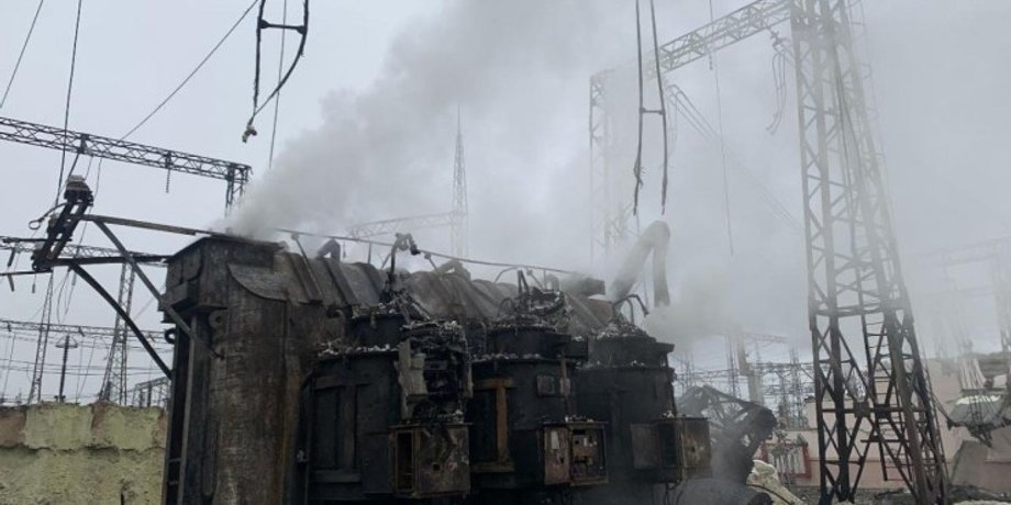 Трансформатор пожежа, РФ трансформатор, РФ обстріли енергетики, РФ удари по інфраструктурі, ракетні удари по енергетиці, енергетика Україна, блекаут Україна