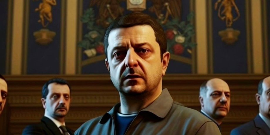 зеленский, президент украины,Midjourney,GTA
