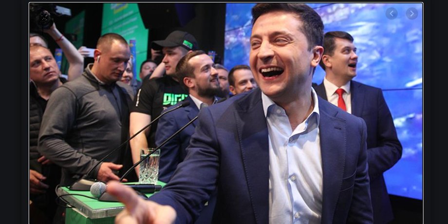 Владимир Зеленский на выборах в 2019 году