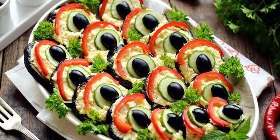 закуска, хвост павлина, быстрая закуска